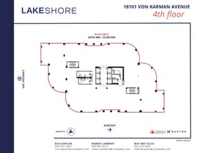 18101 Von Karman Ave, Irvine, CA for lease Floor Plan- Image 2 of 2