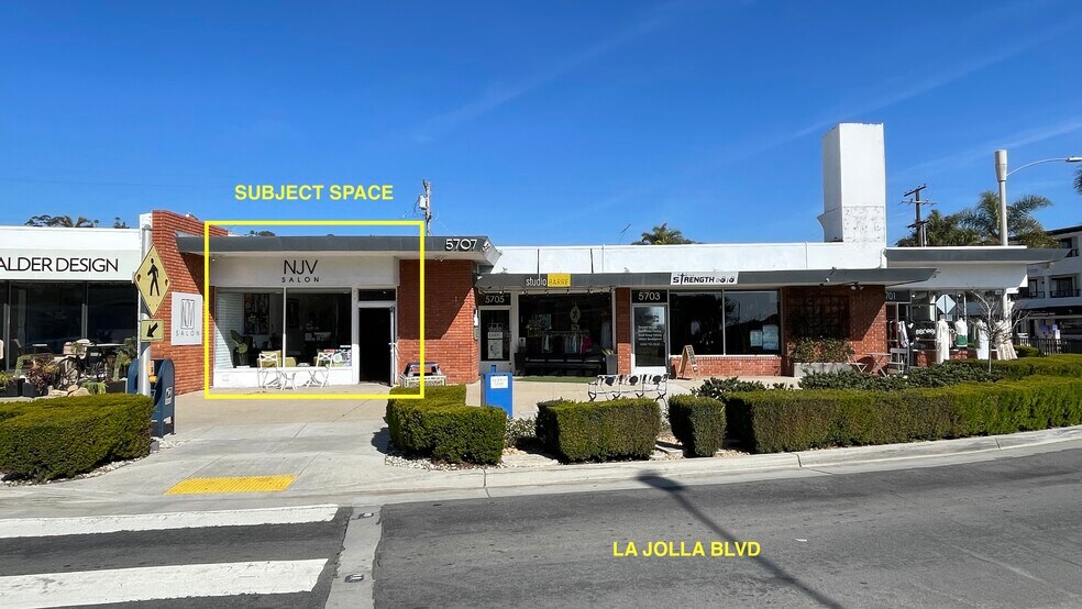 5701-5707 La Jolla Blvd, La Jolla, CA à louer - Photo du bâtiment - Image 1 de 13