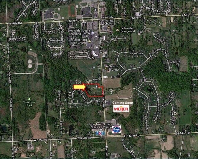 21411 Pontiac Trl, South Lyon, MI à vendre - Aérien - Image 2 de 2