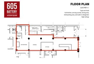 603-615 Battery St, San Francisco, CA for lease Floor Plan- Image 1 of 1