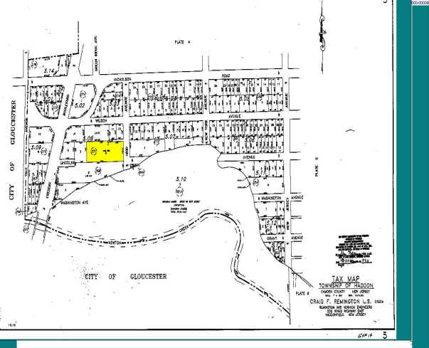 400 Lincoln Ave, West Collingswood Heights, NJ for sale - Plat Map - Image 2 of 4