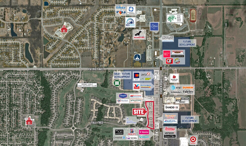 Rock Rd & 63rd St (Patriot Ave ) SW/C, Derby, KS à vendre - Photo du bâtiment - Image 2 de 3