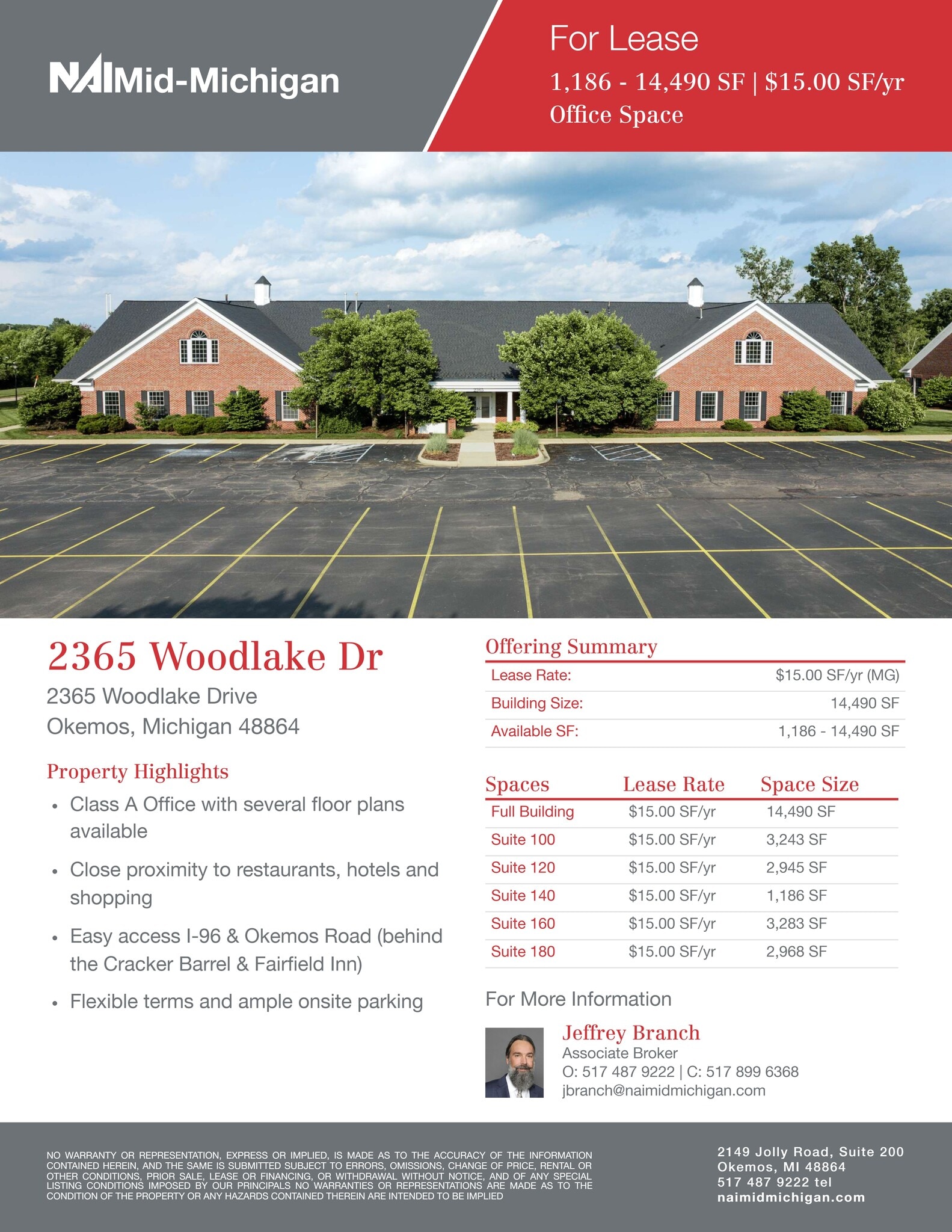 2365 Woodlake Dr, Okemos, MI à louer Plan de site- Image 1 de 1