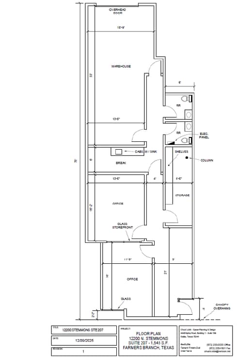 12200 N Stemmons Fwy, Farmers Branch, TX for lease Floor Plan- Image 1 of 1