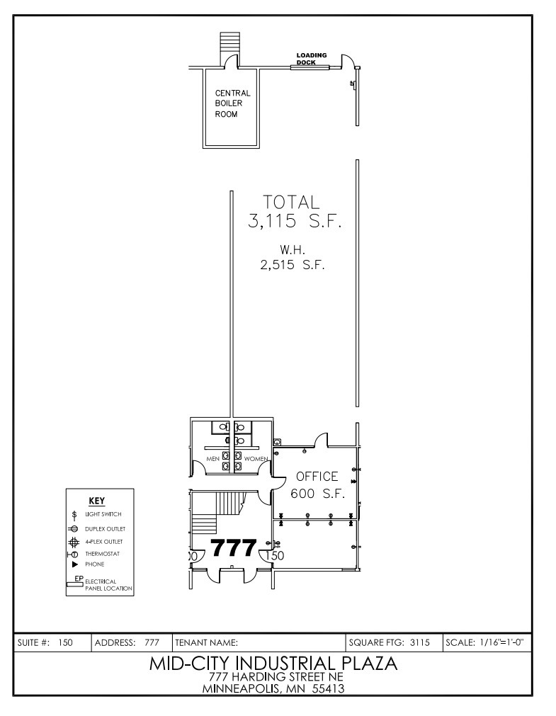 771-783 NE Harding St, Minneapolis, MN à louer Plan d  tage- Image 1 de 1