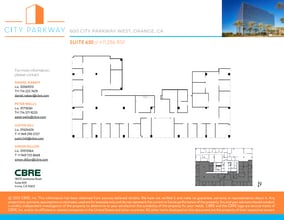 600 City Pky W, Orange, CA for lease Floor Plan- Image 1 of 1