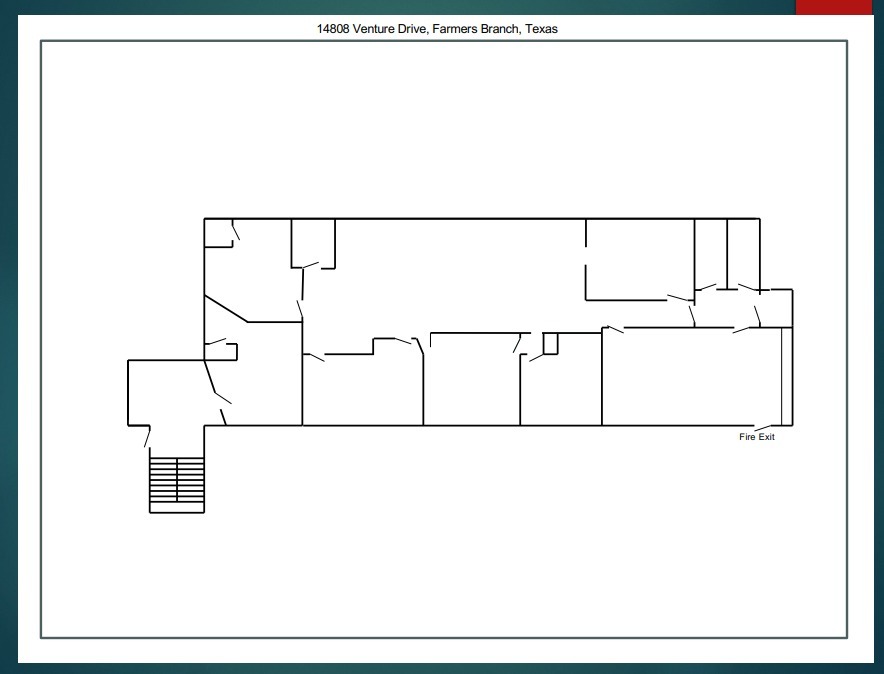 14802-14850 Venture Dr, Farmers Branch, TX à louer Plan d’étage- Image 1 de 1