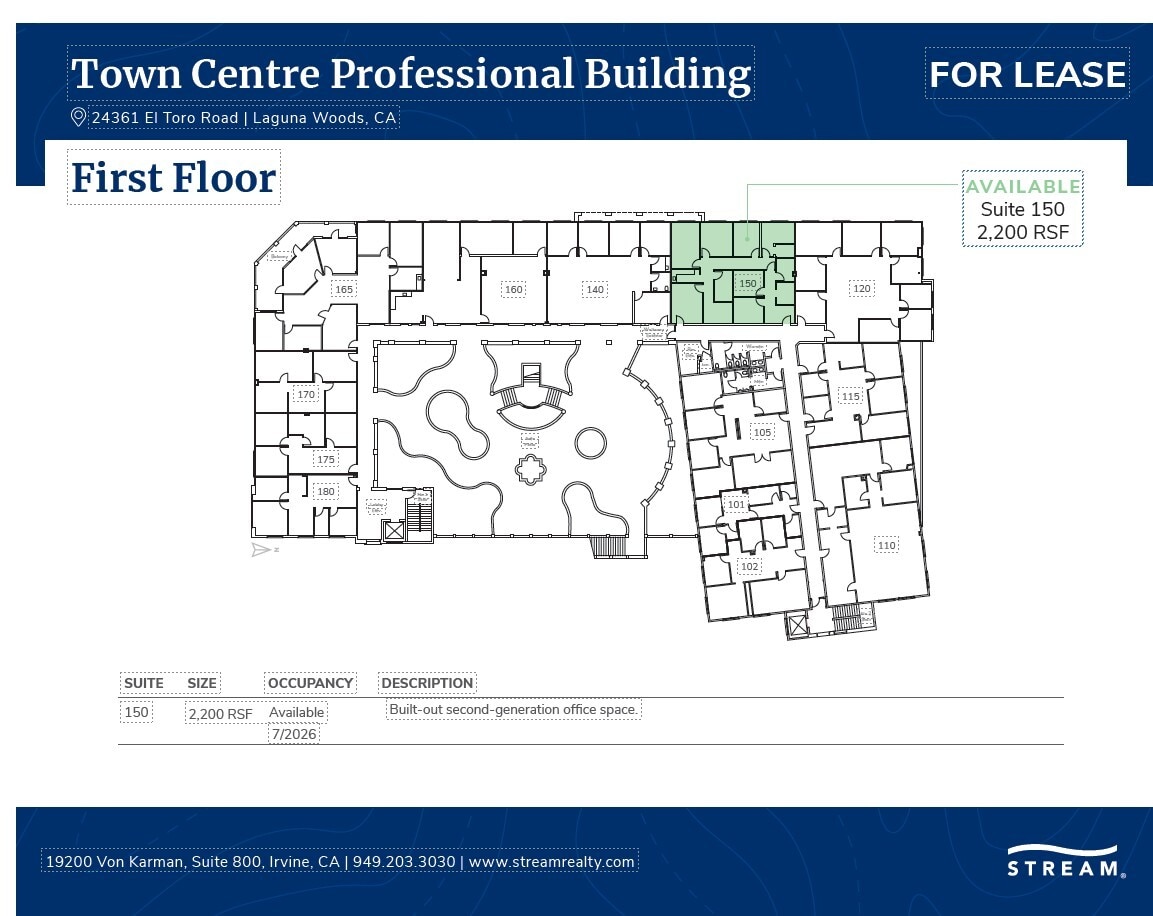 24361 El Toro Rd, Laguna Woods, CA for lease Floor Plan- Image 1 of 1