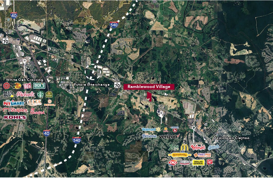 13513 Us-70 Hwy W, Clayton, NC for sale - Aerial - Image 3 of 8