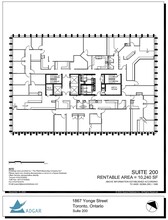 1867 Yonge St, Toronto, ON for lease Floor Plan- Image 1 of 2