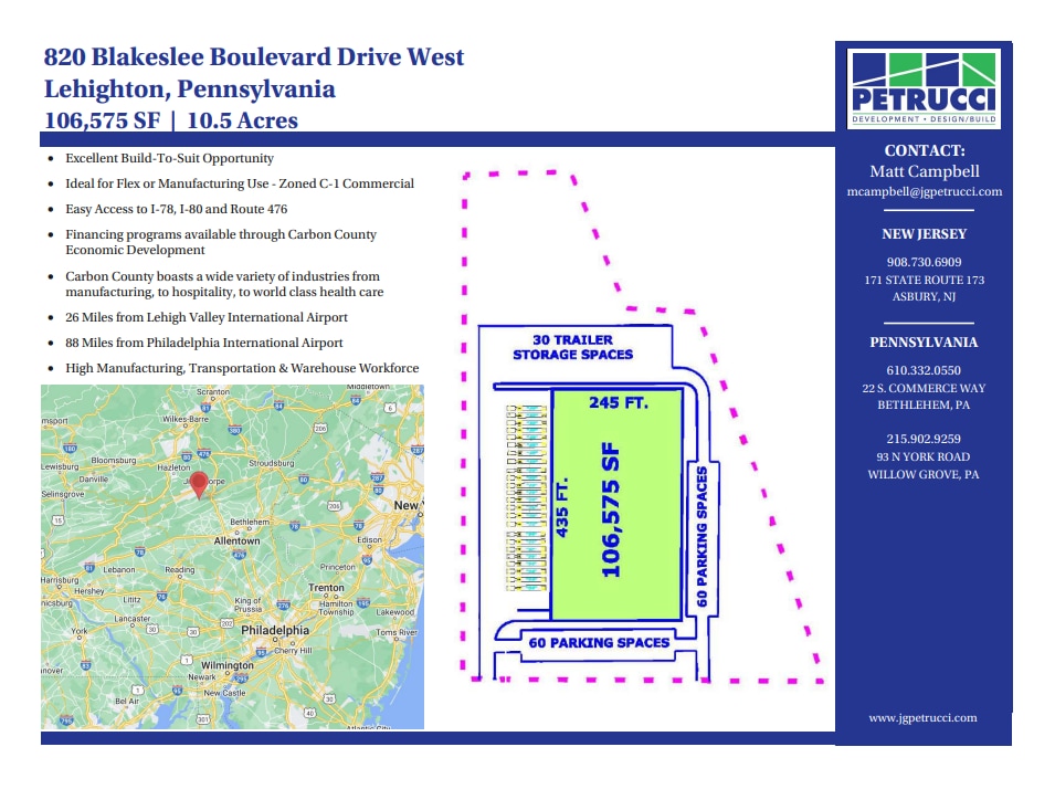 Blakeslee Boulevard Drive West, Lehighton, PA for lease Floor Plan- Image 1 of 1