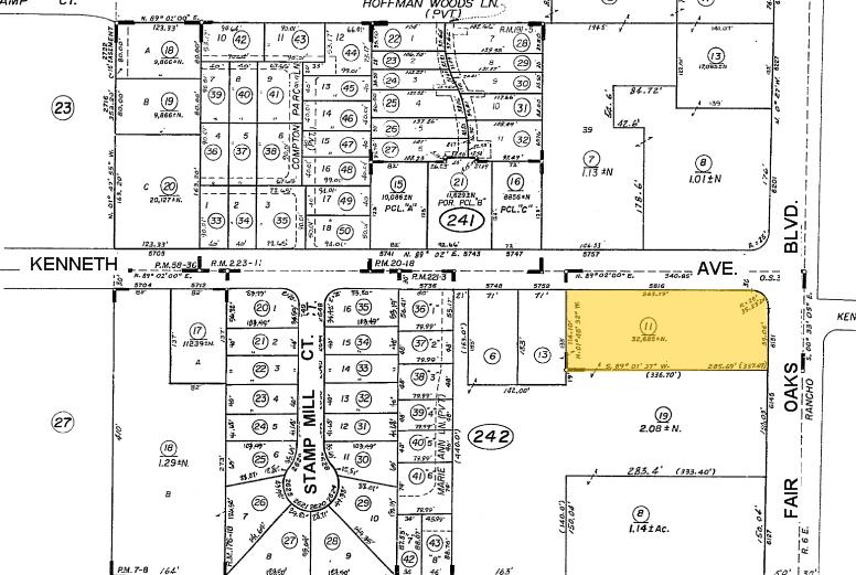 6151 Fair Oaks Blvd, Carmichael, CA à vendre Plan cadastral- Image 1 de 1