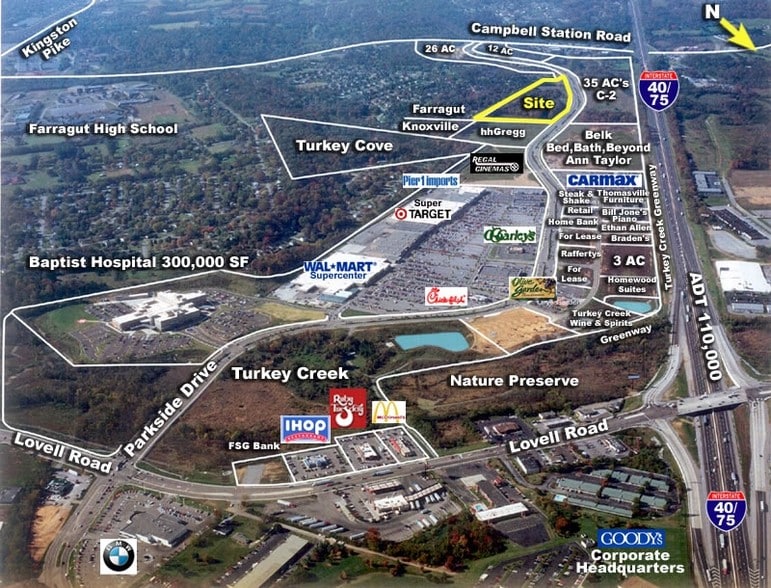 11400 Parkside Dr, Knoxville, TN for lease - Aerial - Image 3 of 36