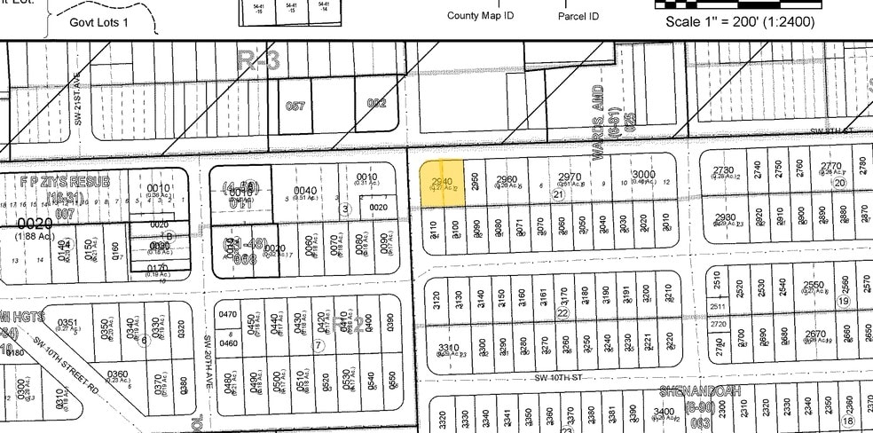 1888 SW 8th St, Miami, FL à louer - Plan cadastral - Image 3 de 19