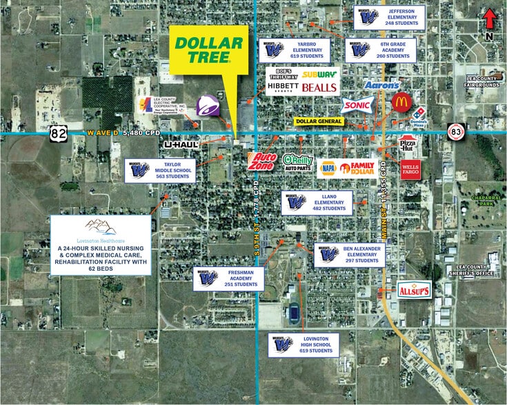 1011 W Avenue D, Lovington, NM à vendre - Aérien - Image 2 de 31