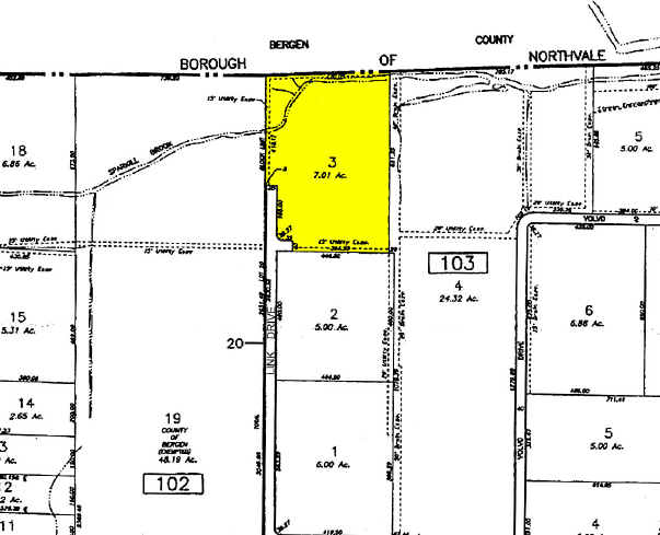 24 Link Dr, Rockleigh, NJ à louer - Plan cadastral - Image 2 de 6