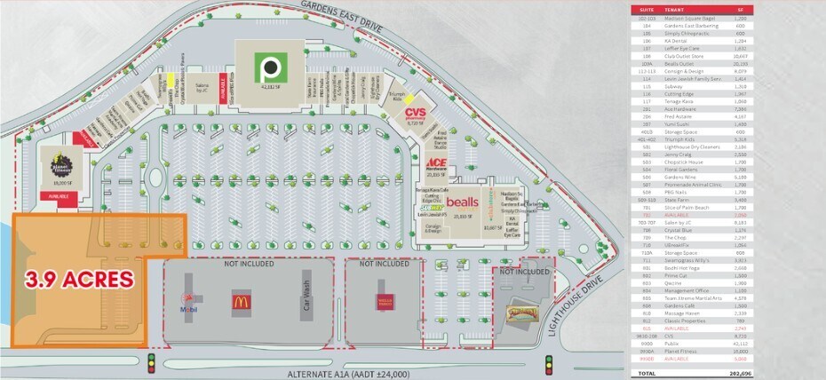 9840 FL A1A Alt, Palm Beach Gardens, FL à vendre Plan de site- Image 1 de 8