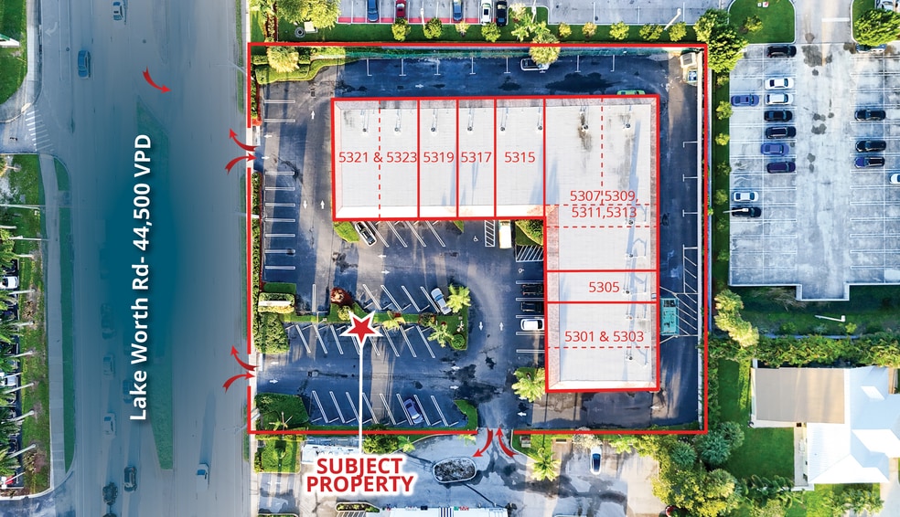 5301-5323 Lake Worth Rd, Lake Worth, FL à vendre - Photo du bâtiment - Image 3 de 16