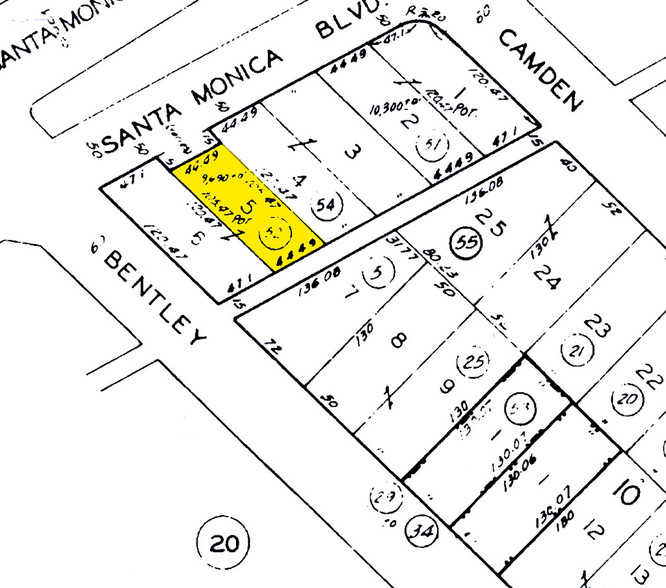 11050 Santa Monica Blvd, Los Angeles, CA for lease - Plat Map - Image 2 of 6