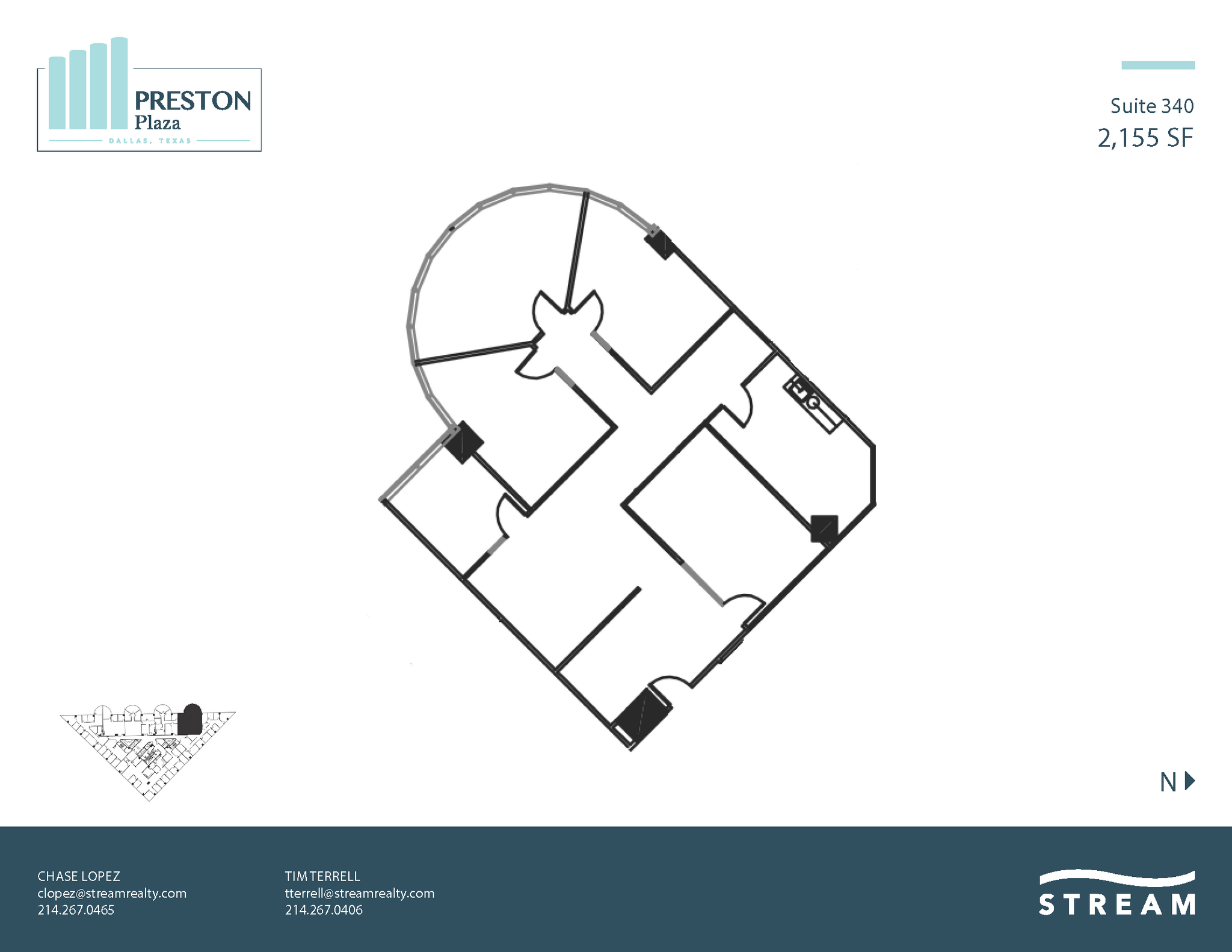 17950 Preston Rd, Dallas, TX à louer Plan d  tage- Image 1 de 1