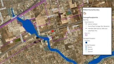 3305 W Interstate 20, Midland, TX - AERIAL  map view