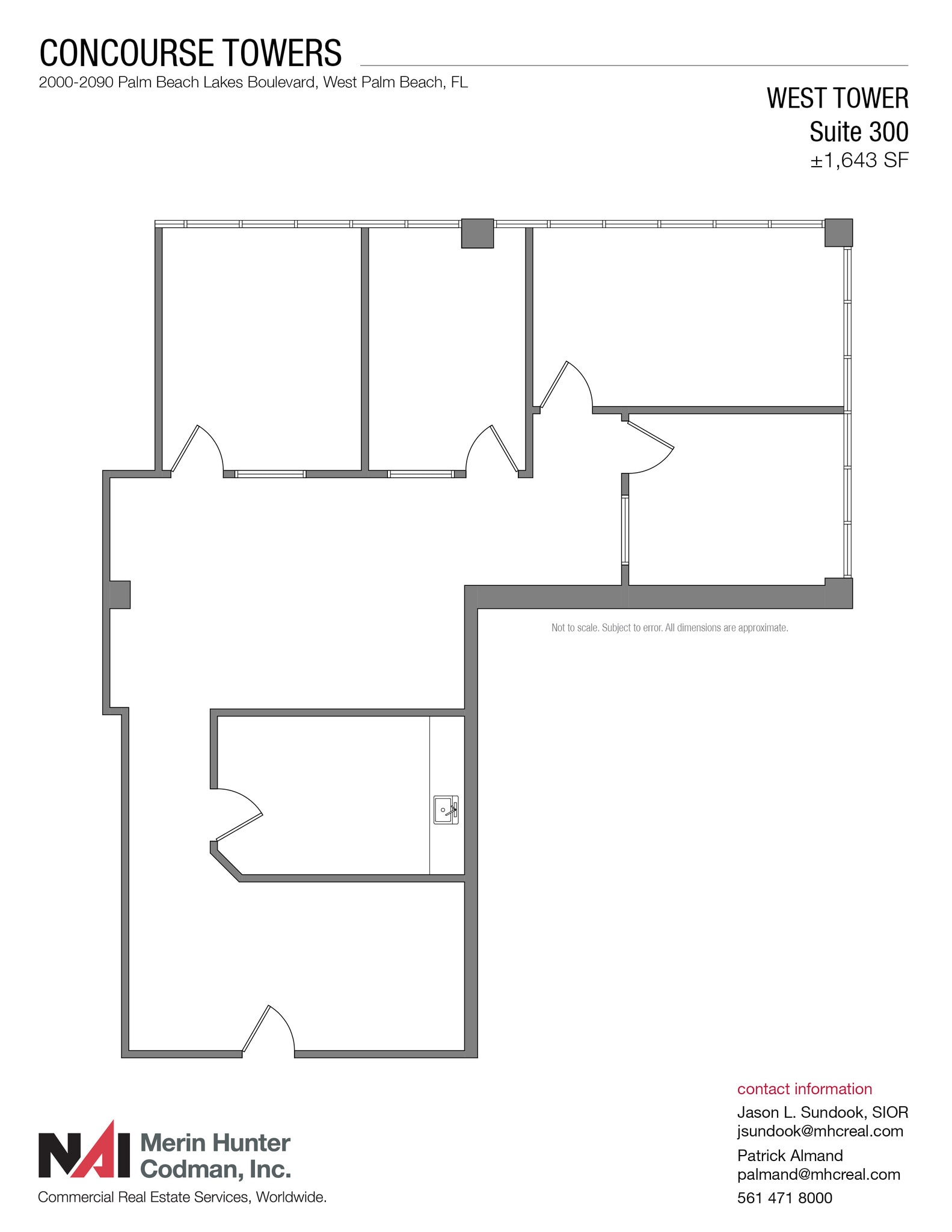 2090 Palm Beach Lakes Blvd, West Palm Beach, FL for lease Floor Plan- Image 1 of 1