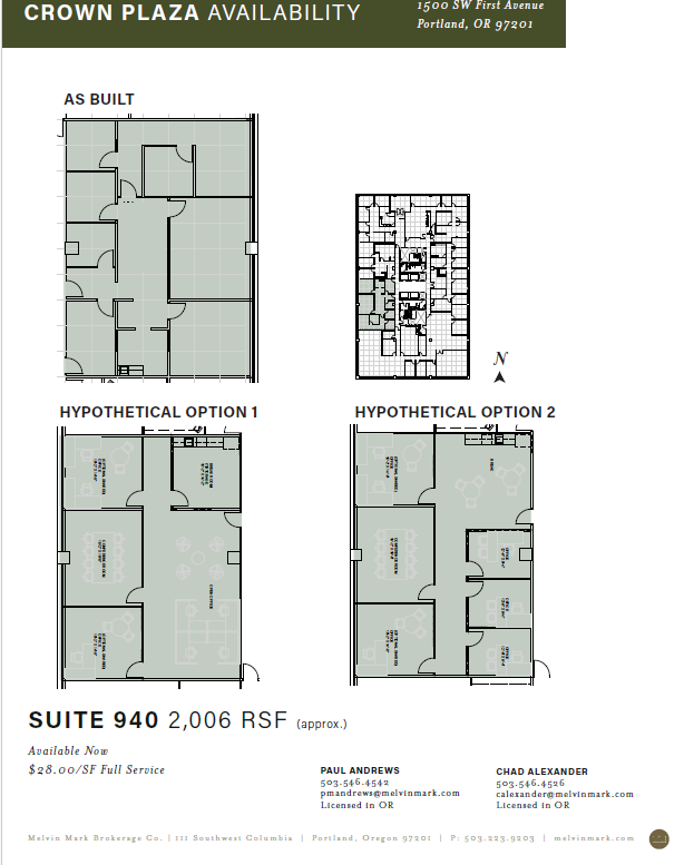 1500 SW 1st Ave, Portland, OR for lease Floor Plan- Image 1 of 2