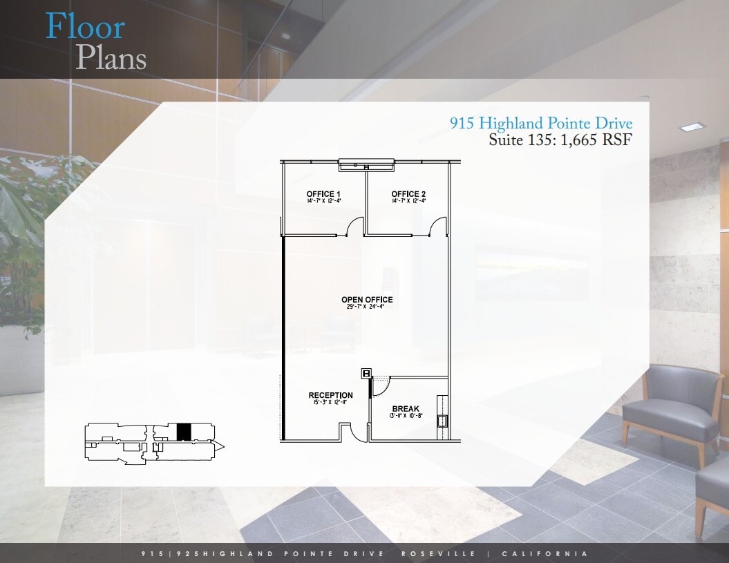 925 Highland Pointe Dr, Roseville, CA for lease Floor Plan- Image 1 of 1