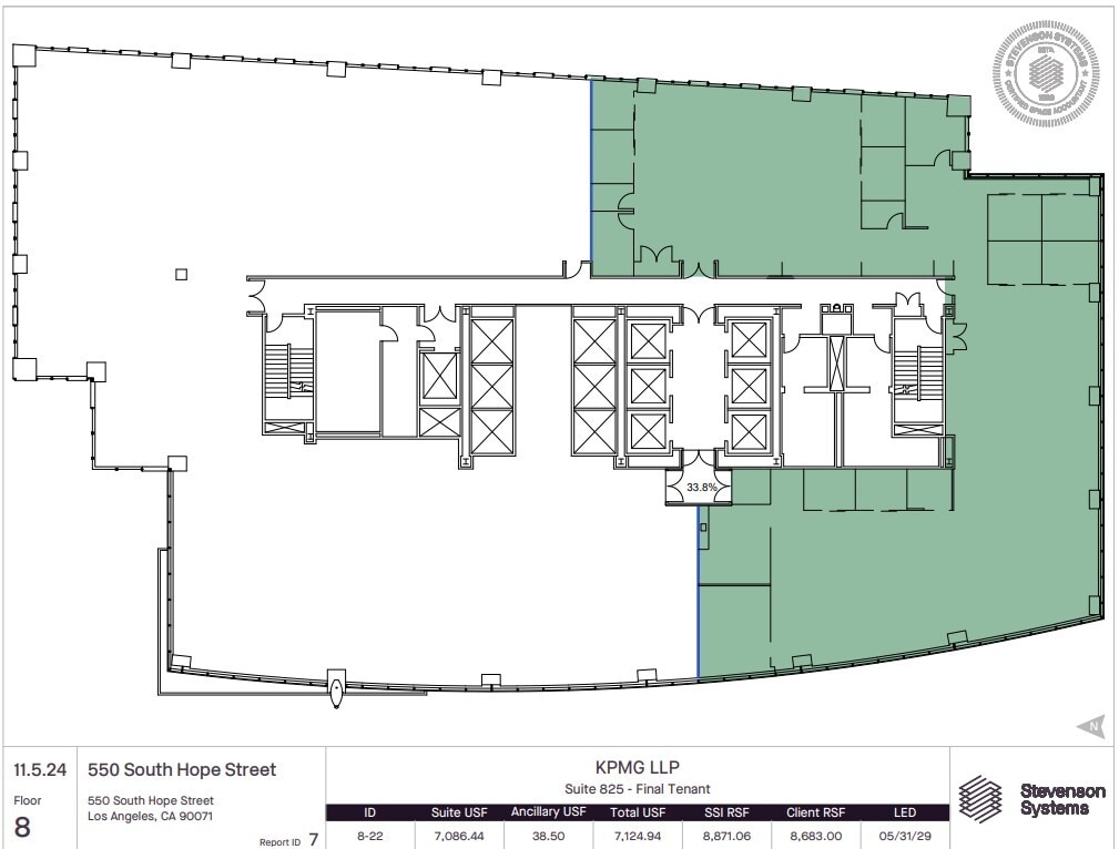 550 S Hope St, Los Angeles, CA à louer Plan d’étage- Image 1 de 1