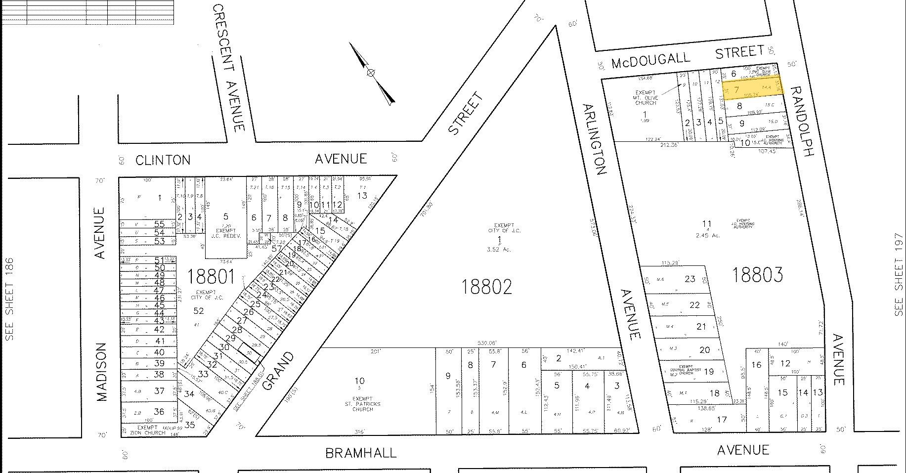 337 Randolph Ave, Jersey City, NJ à vendre Plan cadastral- Image 1 de 2