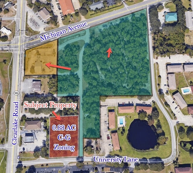 Clearlake Rd, Cocoa, FL for sale - Aerial - Image 3 of 6