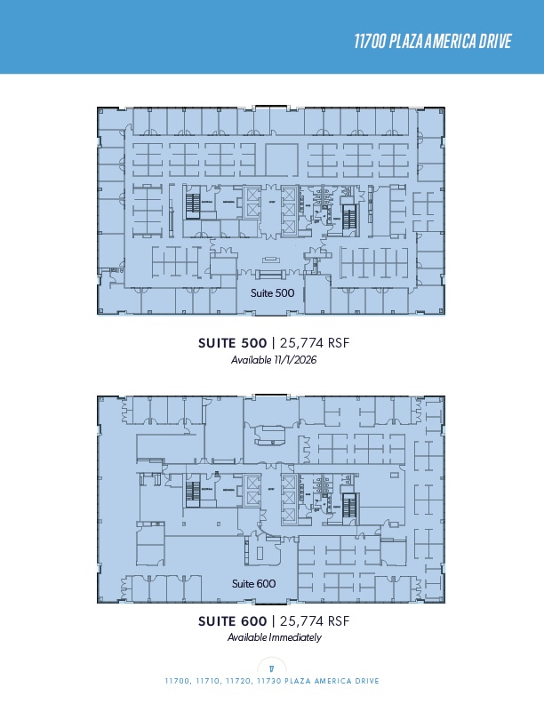 11700 Plaza America Dr, Reston, VA à louer Plan d’étage- Image 1 de 1