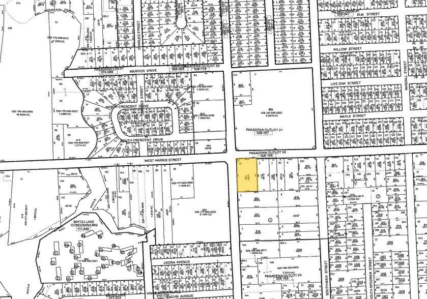 901 S Shaver St, Pasadena, TX à louer - Plan cadastral - Image 2 de 2