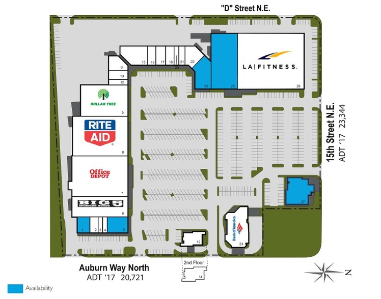 1215-1329 Auburn Way N, Auburn, WA à vendre - Plan de site - Image 1 de 1