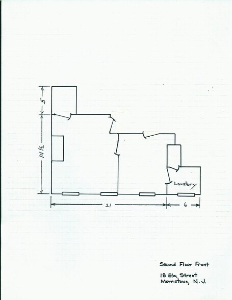 14-18 Elm St, Morristown, NJ à louer - Plan d’étage - Image 2 de 9