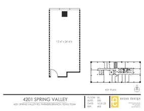 4201 Spring Valley Rd, Dallas, TX à louer Plan d’étage- Image 1 de 2