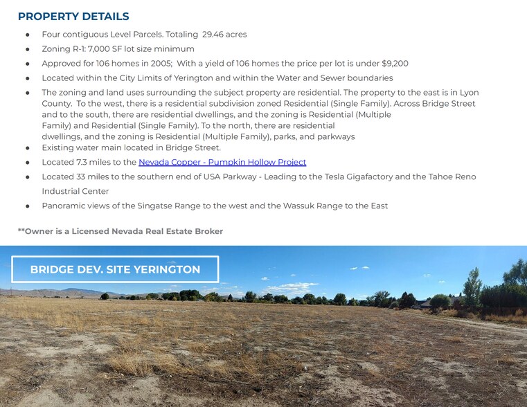 0 Bridge Street, Yerington, NV for sale - Building Photo - Image 2 of 7