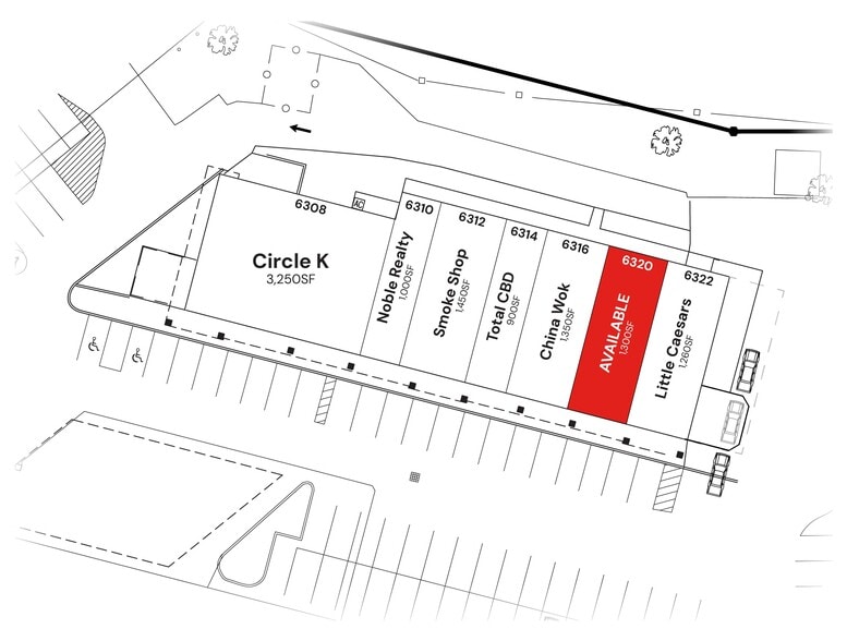 6320 Oaklandon Rd, Indianapolis, IN à louer - Plan de site - Image 2 de 6