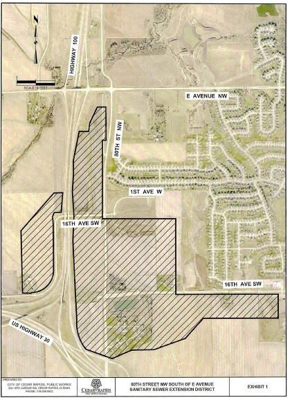 16TH AVE SW & 80 ST SW LINN COUNTY, Cedar Rapids, IA à vendre - Plan de site - Image 2 de 2