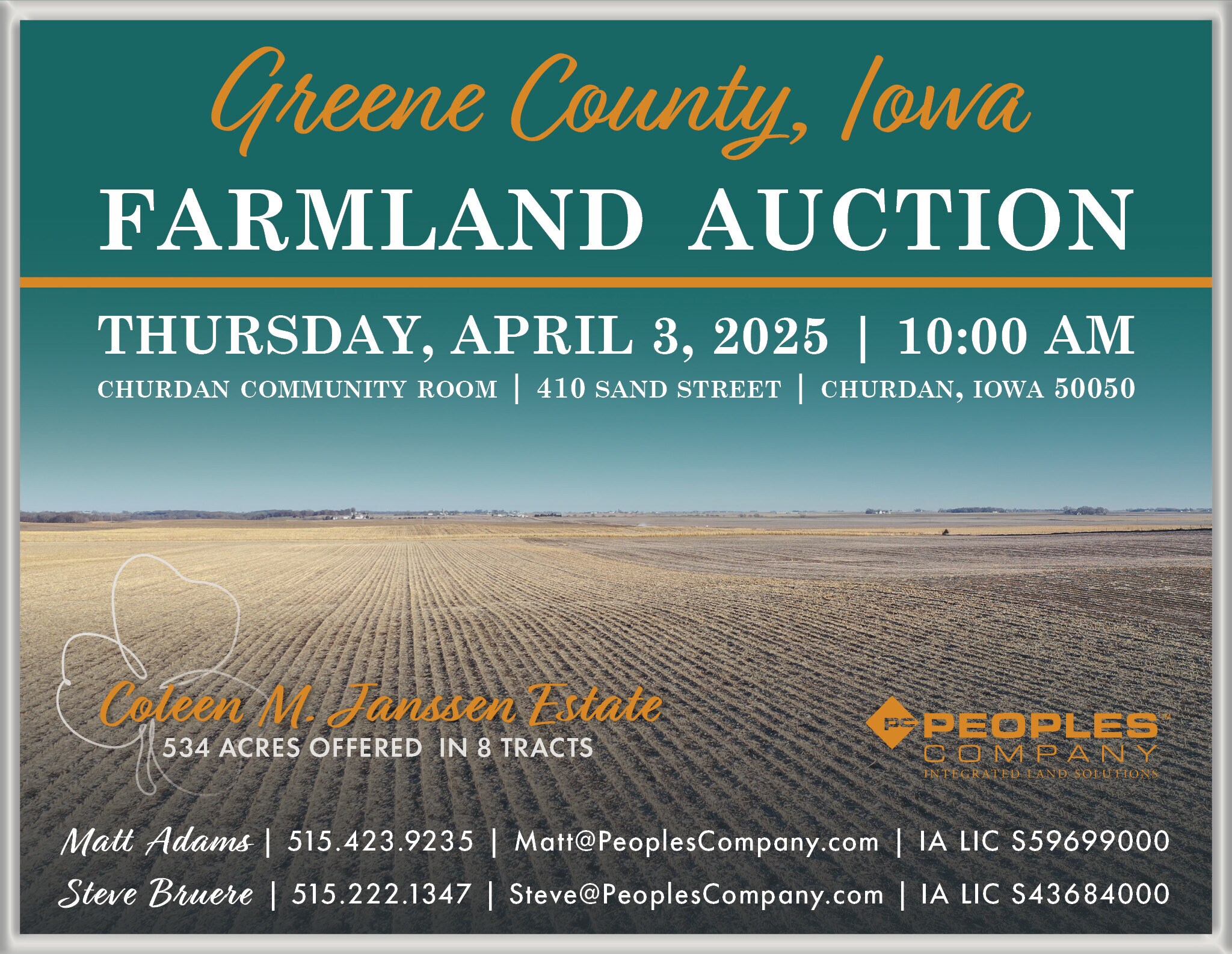 00 County Highway E19, Churdan, IA for sale Building Photo- Image 1 of 1