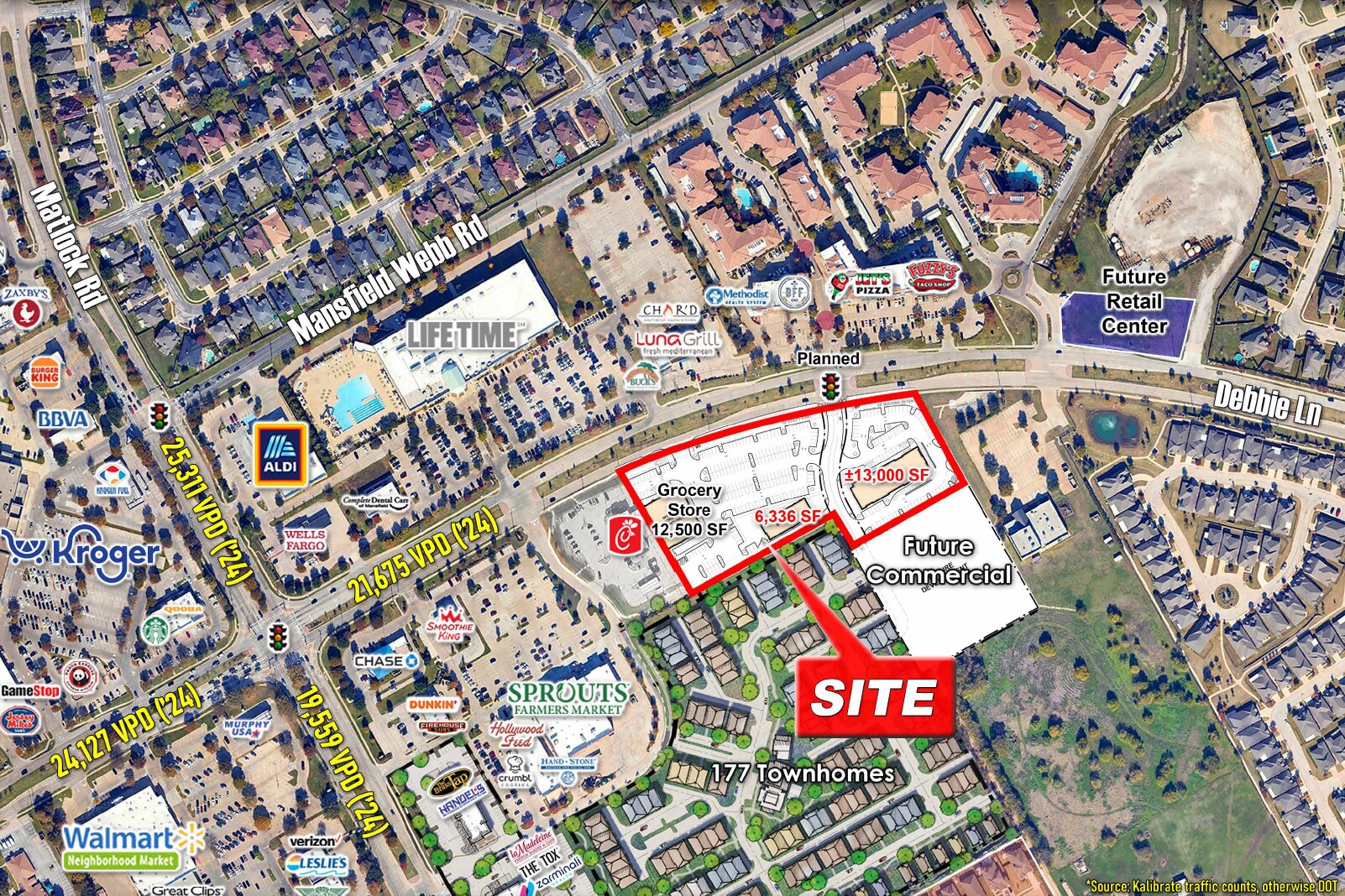 SEQ of E Debbie Ln & Matlock Rd, Mansfield, TX à louer Photo du bâtiment- Image 1 de 8