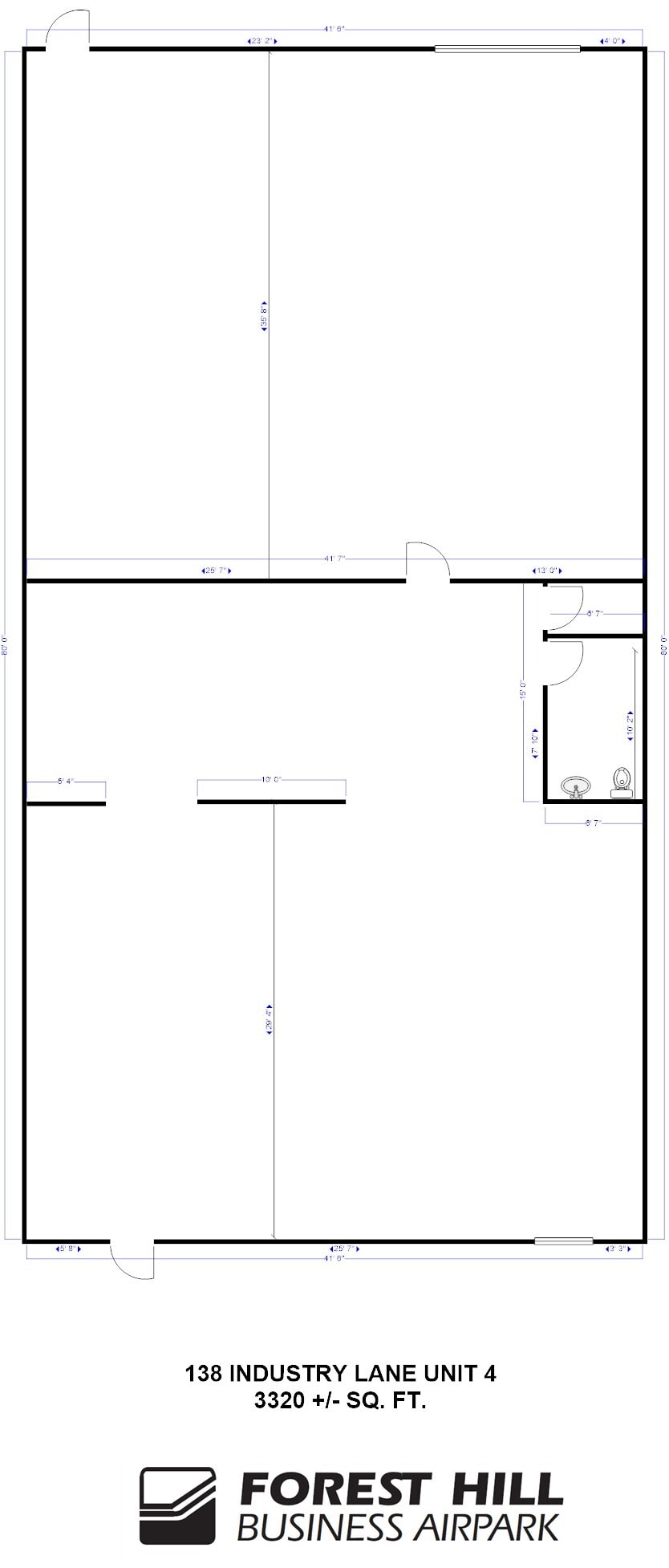 107 E Jarrettsville Rd, Forest Hill, MD for lease Floor Plan- Image 1 of 1