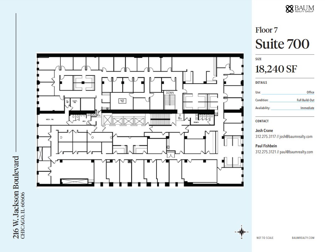 216 W Jackson Blvd, Chicago, IL for lease Floor Plan- Image 1 of 1