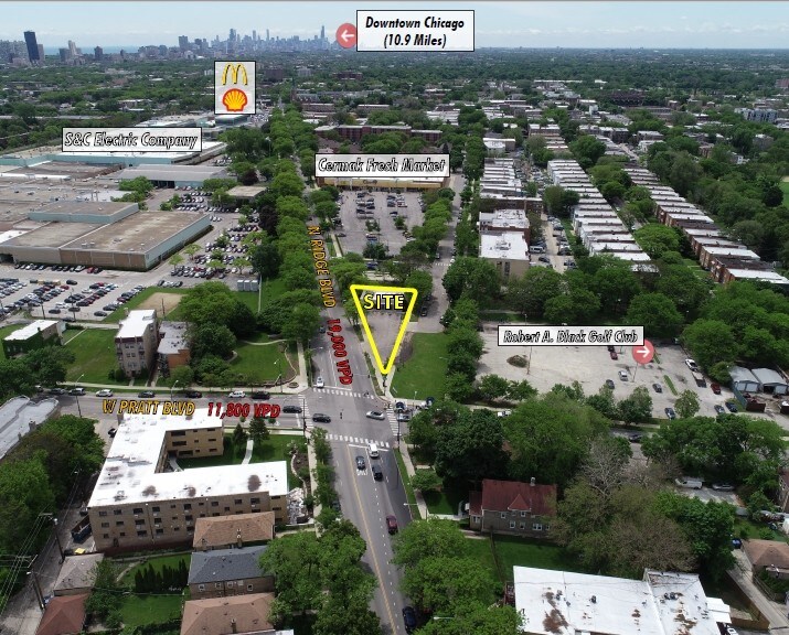6740 N Ridge Blvd, Chicago, IL à louer - Aérien - Image 3 de 11
