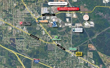 5300 Jefferson Pky, Pine Bluff, AR - Aérien  Vue de la carte