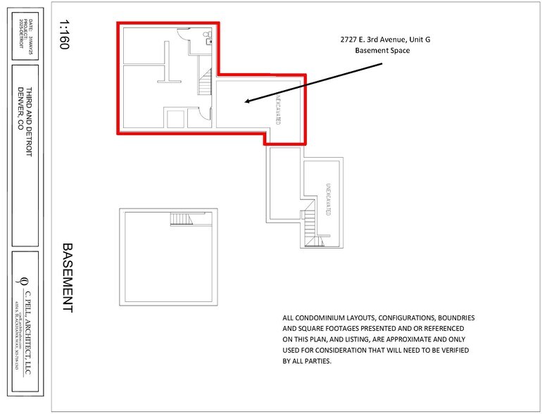 2727 E 3rd Ave, Denver, CO à vendre - Plan d’étage type - Image 3 de 4