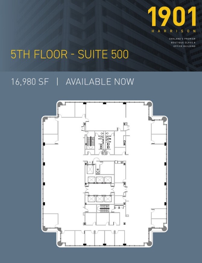 1901 Harrison St, Oakland, CA à louer Plan d’étage- Image 1 de 1