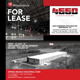 More details for 4550 Cherokee Gateway Blvd, Mc Donald, TN - Industrial for Lease