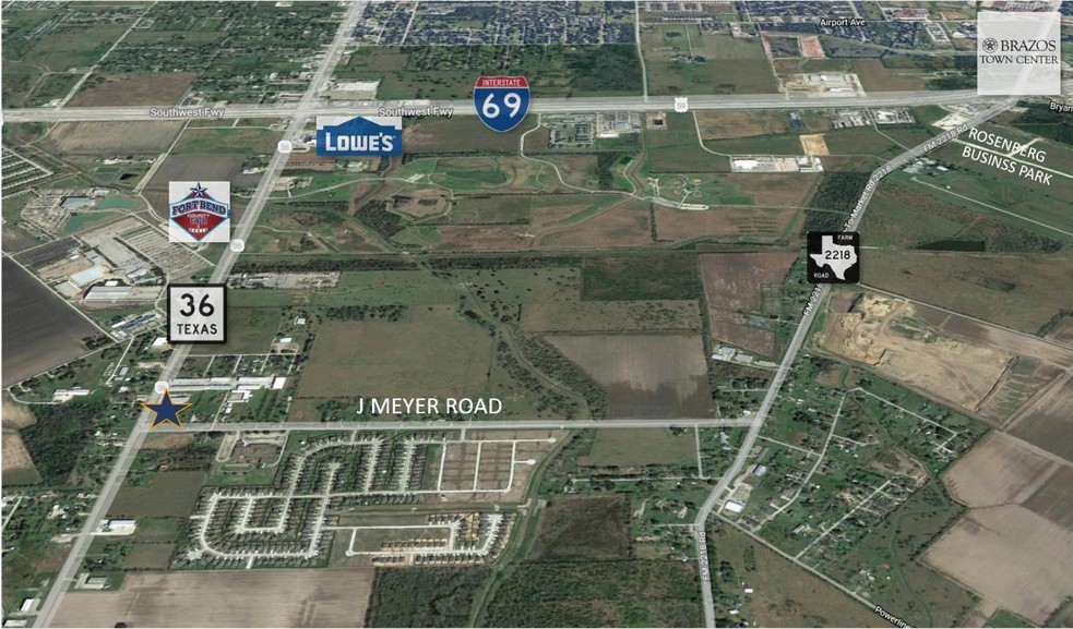 Highway 36 & J Meyer Rd, Rosenberg, TX for lease - Building Photo - Image 1 of 3