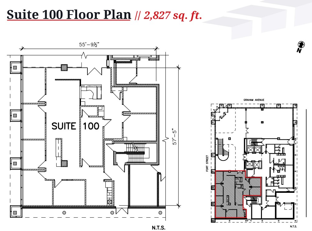 200 Graham Ave, Winnipeg, MB for lease Floor Plan- Image 1 of 1